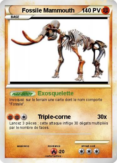 Pokemon Fossile Mammouth