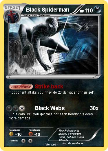 Pokemon Black Spiderman