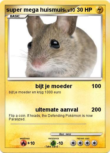 Pokemon super mega huismuis