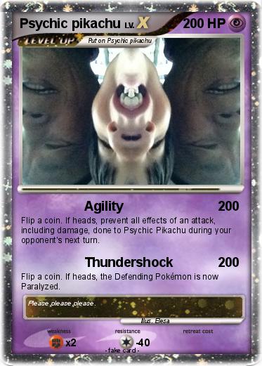 Pokemon Psychic pikachu