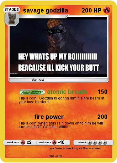 Pokemon savage godzilla