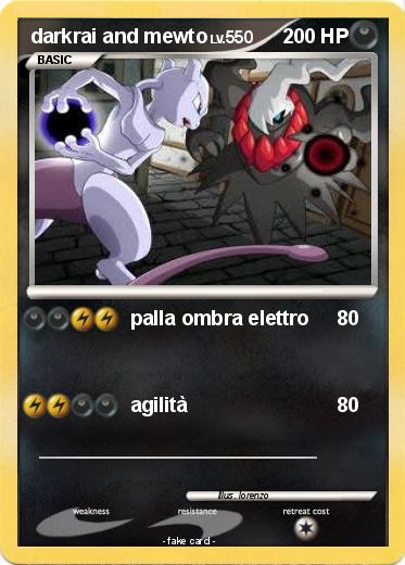 Pokemon darkrai and mewto