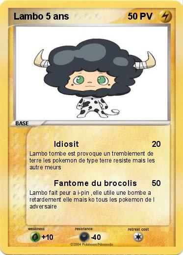 Pokemon Lambo 5 ans
