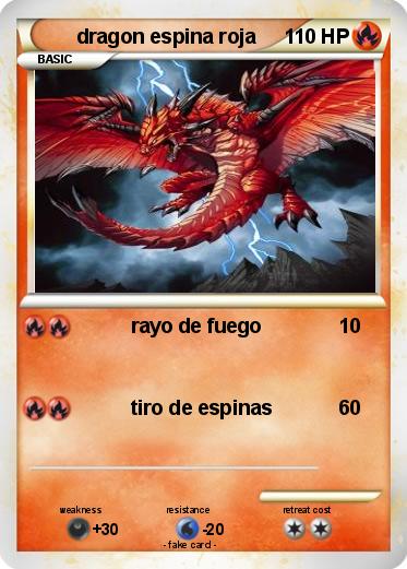 Pokemon dragon espina roja