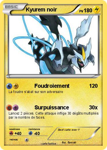 Pokemon Kyurem noir