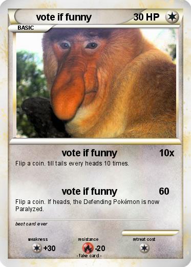 Pokemon vote if funny