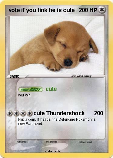 Pokemon vote if you tink he is cute