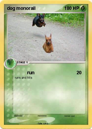 Pokemon dog monorail