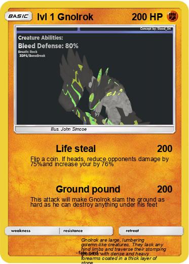 Pokemon lvl 1 Gnolrok