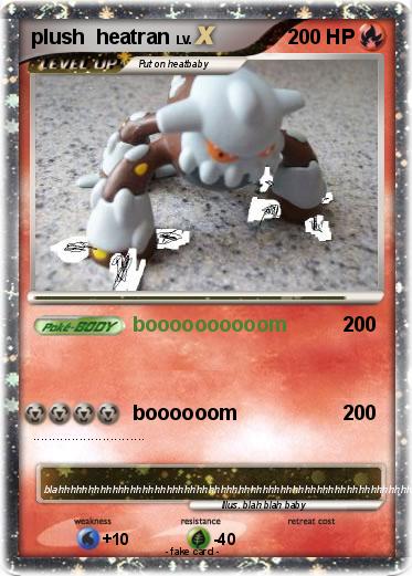 Pokemon plush  heatran