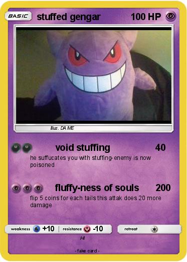 Pokemon stuffed gengar