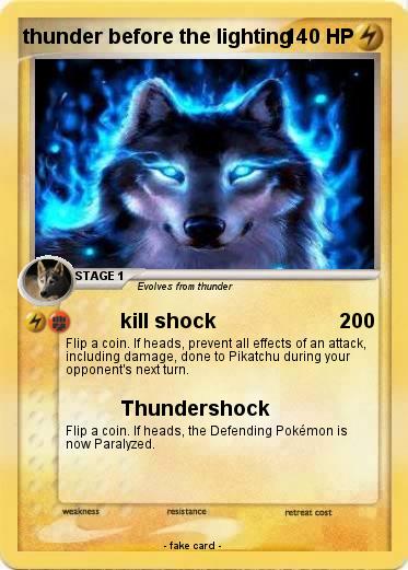 Pokemon thunder before the lighting