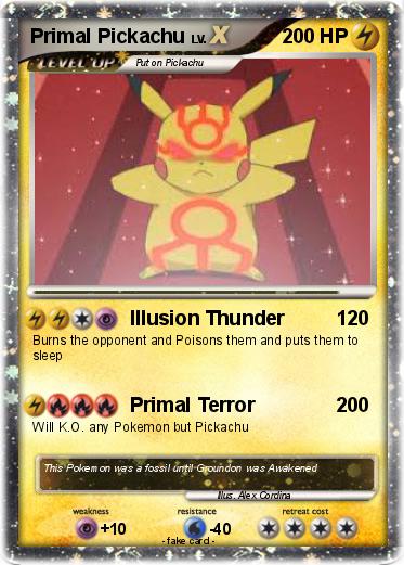 Pokemon Primal Pickachu