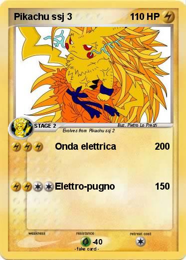 Pokemon Pikachu ssj 3