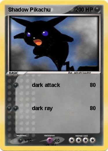 Pokemon Shadow Pikachu