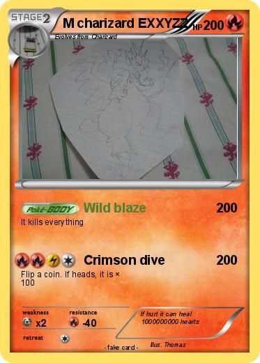 Pokemon M charizard EXXYZZ