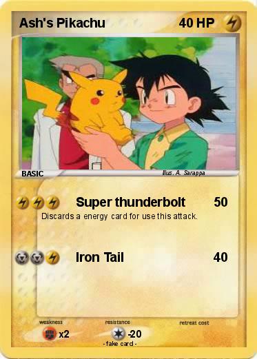 Pokemon Ash's Pikachu
