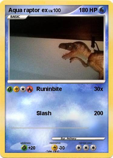 Pokemon Aqua raptor ex