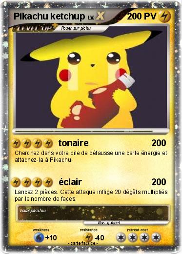 Pokemon Pikachu ketchup