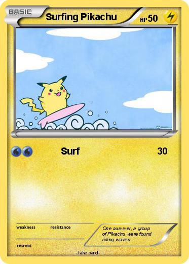 Pokemon Surfing Pikachu