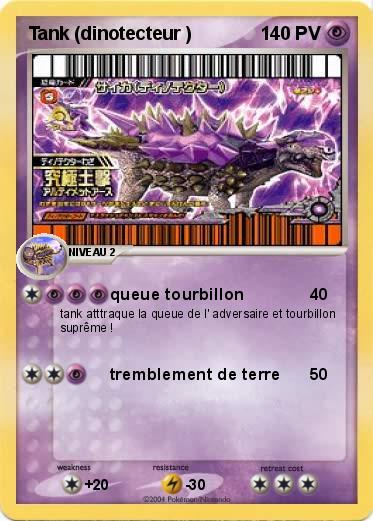 Pokemon Tank (dinotecteur )