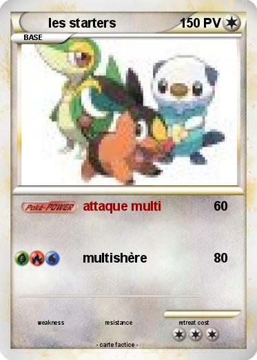 Pokemon les starters
