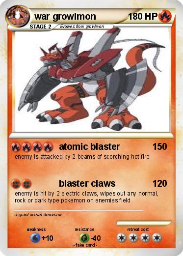 Pokemon war growlmon