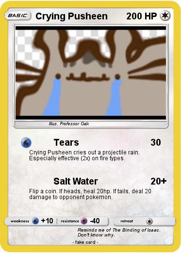 Pokemon Crying Pusheen