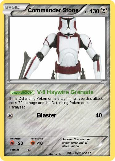 Pokemon Commander Stone