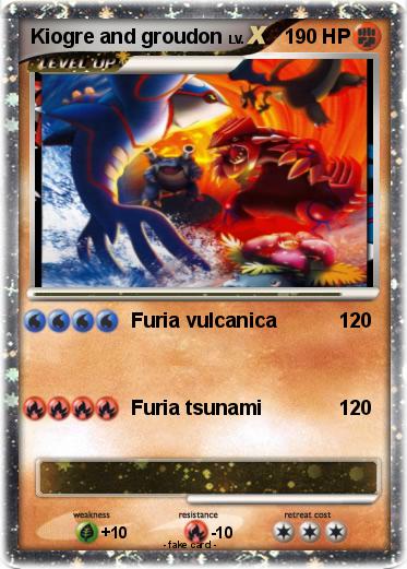 Pokemon Kiogre and groudon