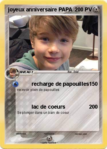 Pokemon joyeux anniversaire PAPA