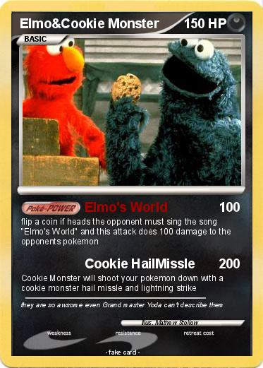 Pokemon Elmo&Cookie Monster