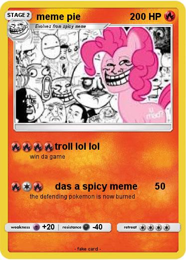 Pokemon meme pie