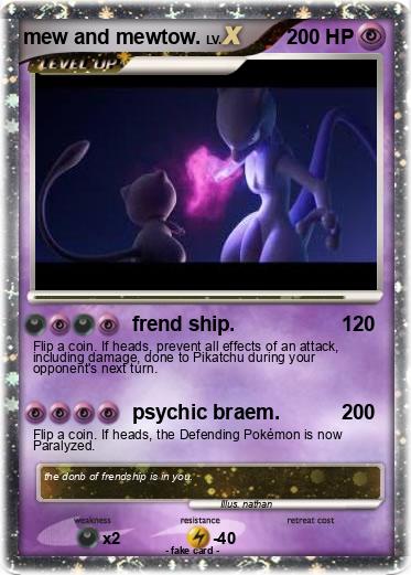 Pokemon mew and mewtow.