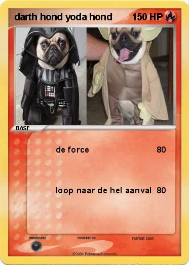 Pokemon darth hond yoda hond