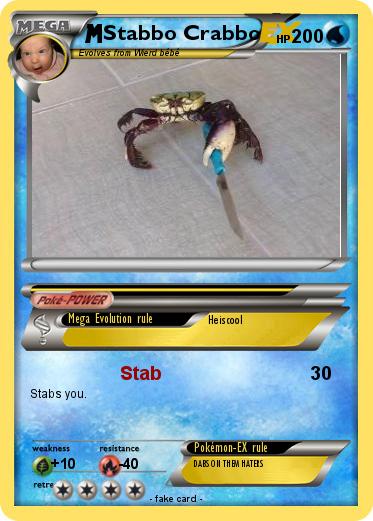 Pokemon Stabbo Crabbo