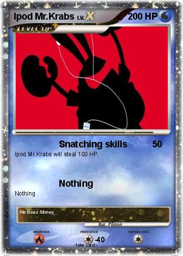 Pokemon Ipod Mr.Krabs