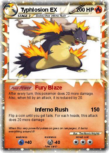 Pokemon Typhlosion EX