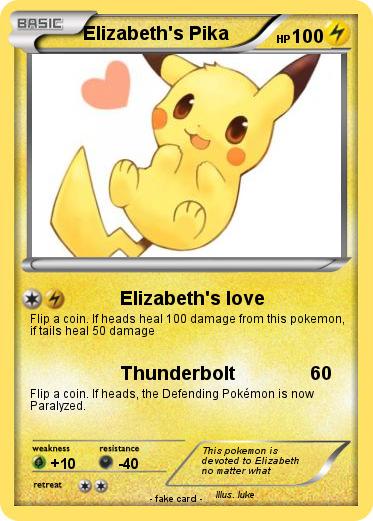 Pokemon Elizabeth's Pika