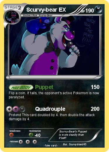 Pokemon Scurvy-bear EX