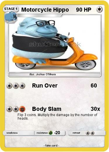 Pokemon Motorcycle Hippo