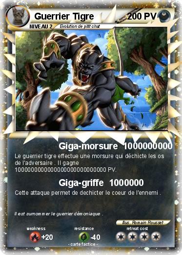 Pokemon Guerrier Tigre