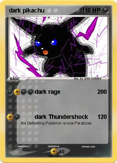 Pokemon dark pikachu