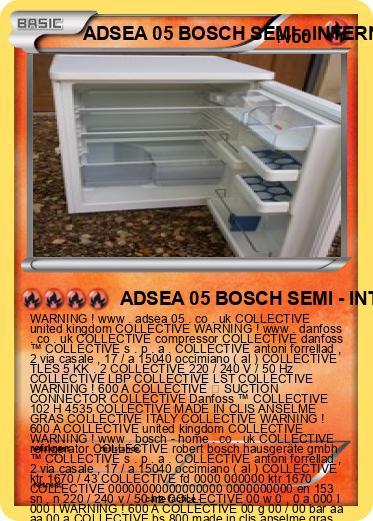 Pokemon ADSEA 05 BOSCH SEMI - INTERNAT 3 IME UNITED KINGDOM