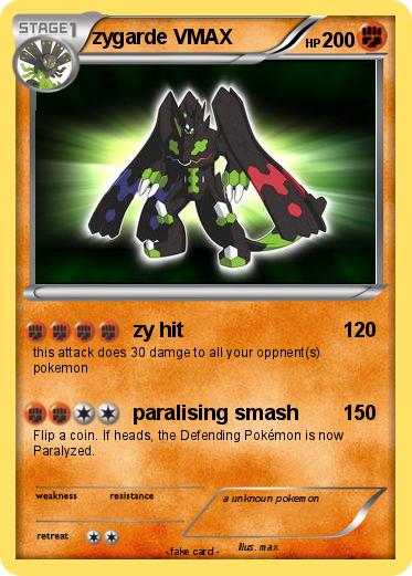Pokemon zygarde VMAX