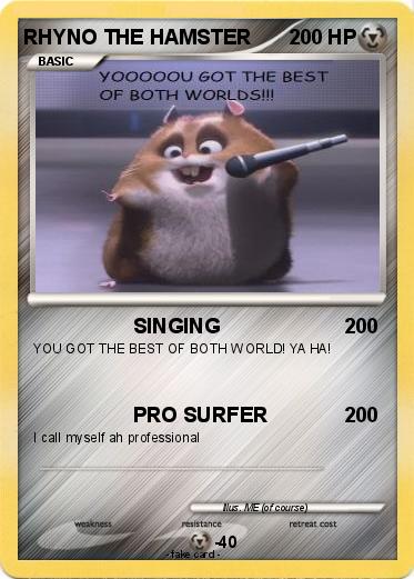 Pokemon RHYNO THE HAMSTER