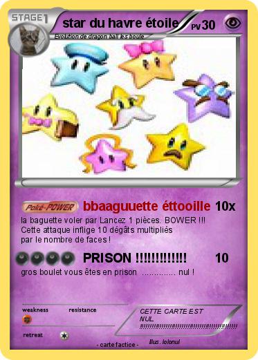 Pokemon star du havre étoile