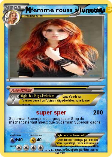 Pokemon femme rouss à lunettes