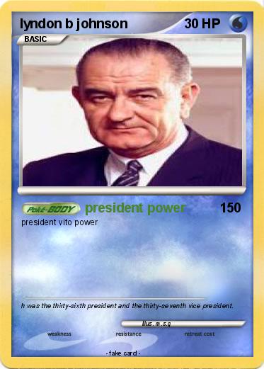 Pokemon lyndon b johnson