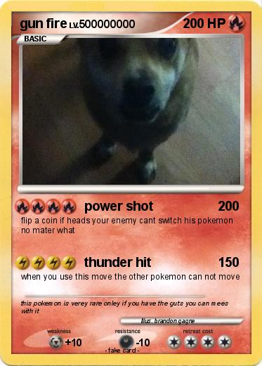 Pokemon gun fire
